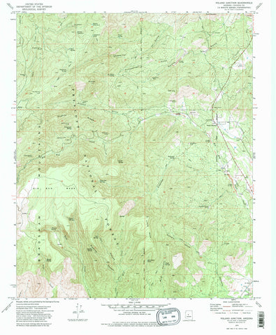 Poland Junction, AZ (7.5'×7.5' Topographic Quadrangle) - Wide World Maps & MORE!