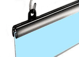 18" Just Hang-It! Wall Hanging Black Rail Set - Wide World Maps & MORE! - Office Product - Wide World Maps & MORE! - Wide World Maps & MORE!