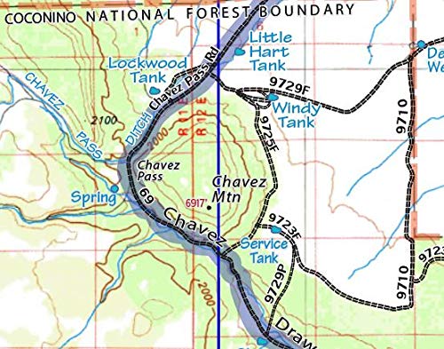 Arizona Hunt Unit 05A Hunting/Recreation Map - Wide World Maps & MORE!
