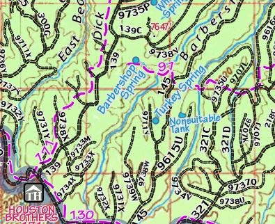 Arizona Hunt Unit 05A Hunting/Recreation Map - Wide World Maps & MORE!