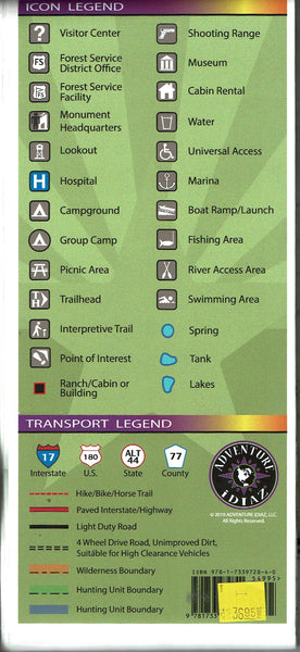 Arizona Hunt Unit 27 Hunting/Recreation Map - Wide World Maps & MORE! - Map - Adventure iDiaz Maps - Wide World Maps & MORE!