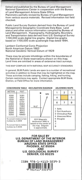 Surface Management Status 1:100,000-Scale Topographic Map of Nogales, Arizona - Wide World Maps & MORE!