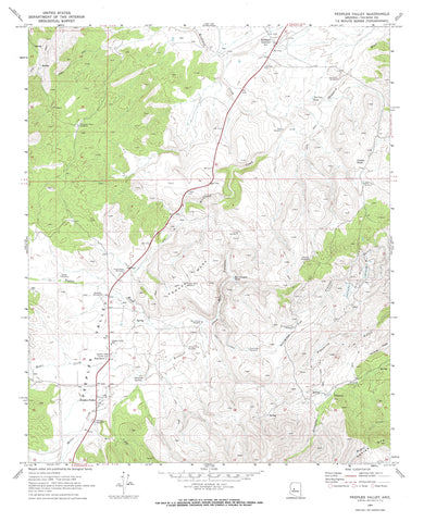PEEPLES VALLEY 7.5' AZ 1969 - Wide World Maps & MORE!