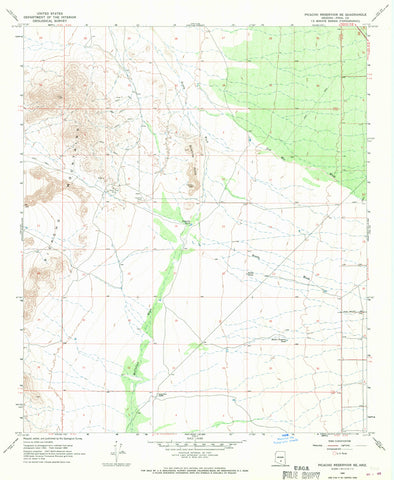 PICACHO RESERVOIR SE, AZÊ7.5' 1966 MR 1993 [Map] United States Geological Survey - Wide World Maps & MORE!