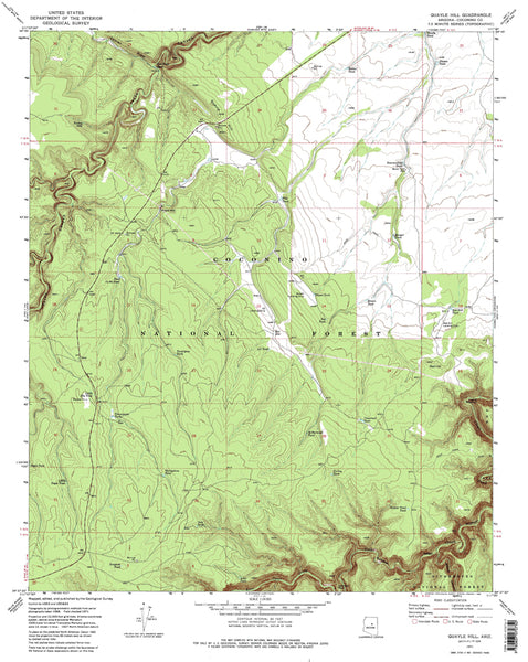 QUAYLE HILL, AZÊ7.5' 1971 [Map] United States Geological Survey - Wide World Maps & MORE!