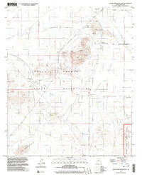 SILVER REEF MTS 7.5' Arizona 1996 Map United Stated Geological Survey