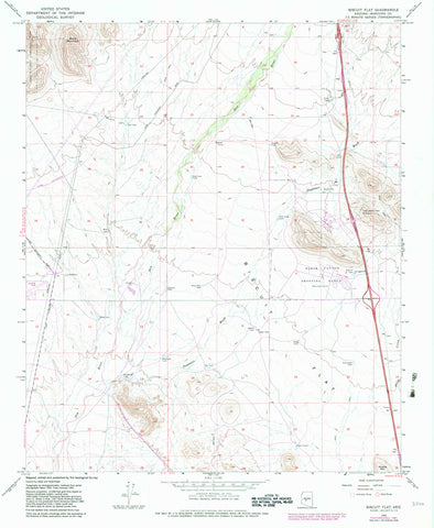 Biscuit Flat, AZÊ7.5' 1965 PR 1981 [Map] United States Geological Survey - Wide World Maps & MORE!