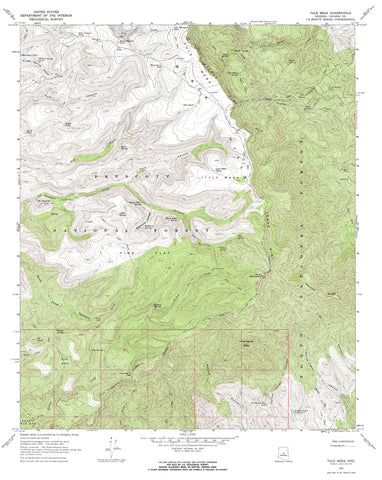 Tule Mesa, Arizona 1967 (7.5'×7.5' Topographic Quadrangle) [Map] United States Geological Survey - Wide World Maps & MORE!