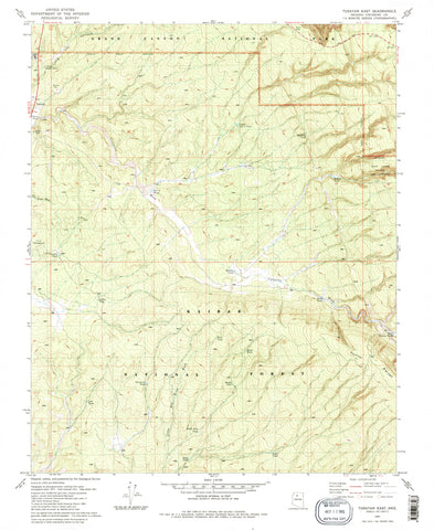 TUSAYAN EAST, AZ 7.5' 1981 [Map] United States Geological Survey - Wide World Maps & MORE!