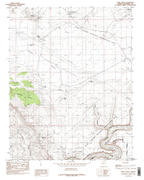 Ferry Swale, Arizona [Map] United States Geological Survey - Wide World Maps & MORE!