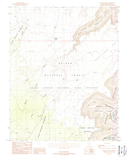 Buffalo Ranch, AZÊ7.5' PE 1988 [Map] United States Geological Survey - Wide World Maps & MORE!