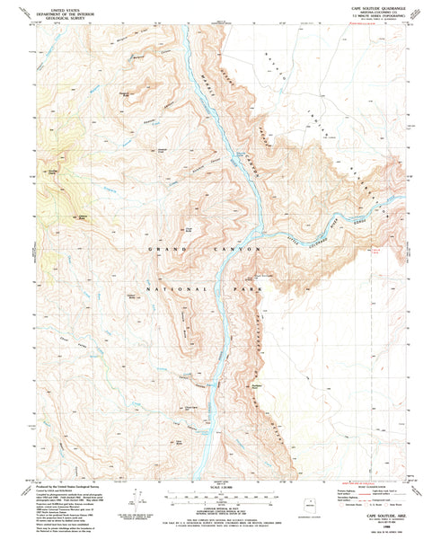 Cape Solitude, AZÊ7.5' 1988 [Map] United States Geological Survey - Wide World Maps & MORE!