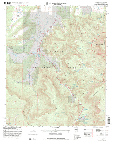 NUTRIOSO, AZÊ7.5' 1997 [Map] United States Geological Survey - Wide World Maps & MORE!