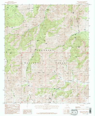 Apache, AZÊ7.5' PE 1987 [Map] United States Geological Survey - Wide World Maps & MORE!