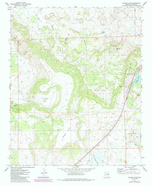 CONCHO LAKE 7.5' [Map] United States Geological Survey - Wide World Maps & MORE!
