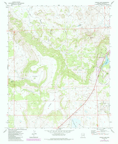 CONCHO LAKE 7.5' [Map] United States Geological Survey - Wide World Maps & MORE!