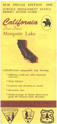 Map: Mesquite Lake - Surface Management [Paperback] BLM