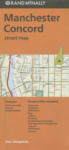 Rand Mcnally Folded Map: Manchester and Concord [Paperback] Rand McNally - Wide World Maps & MORE!
