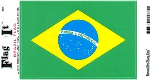 Brazil Flag Decal for Auto, Truck, or Boat - Wide World Maps & MORE!
