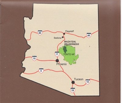 Mazatzal Wilderness, Tonto National Forest - Wide World Maps & MORE!