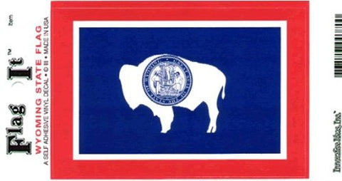 Wyoming Flag Decal for Auto, Truck, or Boat (Flag-It: A Self-Adhesive Vinyl Decal)