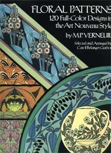 Floral Patterns: 120 Full Color Designs in the Art Nouveau Style (Dover Pictorial Archive Series) Verneuil, M. P. - Wide World Maps & MORE!