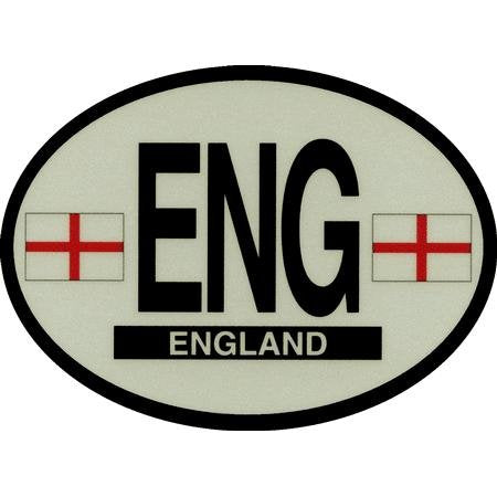 England Reflective Oval Decal - Wide World Maps & MORE!