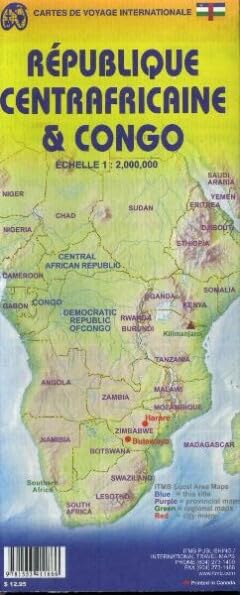Congo & Central Afican Republic 1:2 000 000 - Wide World Maps & MORE!