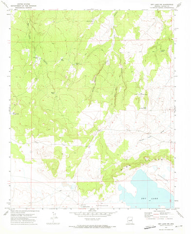 Dry Lake Northwest 7.5' [Map] United States Geological Survey - Wide World Maps & MORE!