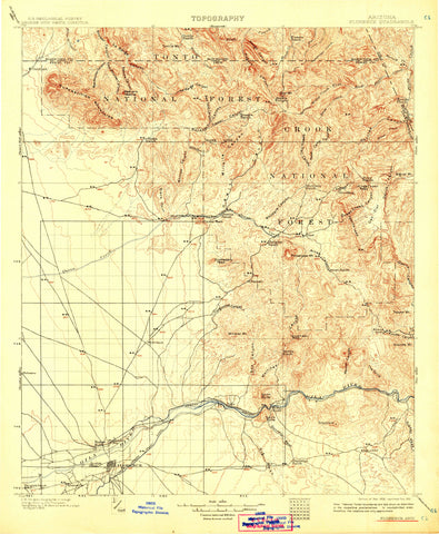 Florence, AZ 30' 1902 [Map] United States Geological Survey - Wide World Maps & MORE!
