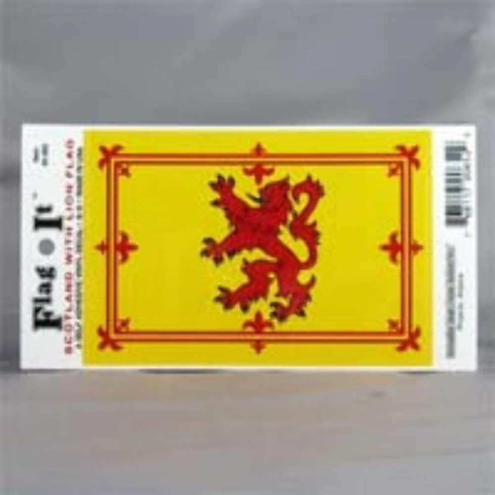 Scotland-Lion Flag Decal for auto, Truck or Boat - Wide World Maps & MORE!