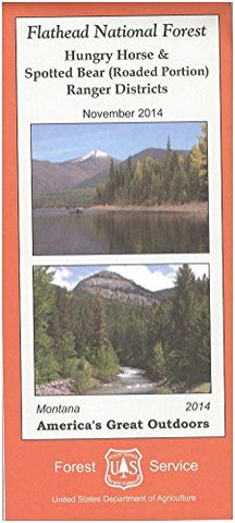 Map: Flathead NF Hungry Horse & Spotted Bear Ranger Districts [Paperback] Forest Service - Wide World Maps & MORE!