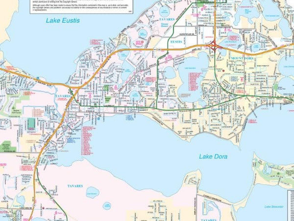 The Villages / Leesburg / Clermont / Tavares / Lady Lake, Florida Street Map [Map] GM Johnson - Wide World Maps & MORE!
