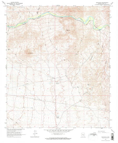 Grayback, AZÊ7.5' 1964 [Map] United States Geological Survey - Wide World Maps & MORE!