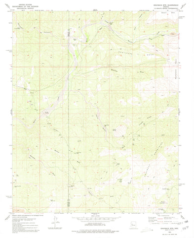 GRAYBACK MTS, AZ 7.5' 1980 [Map] United States Geological Survey - Wide World Maps & MORE!