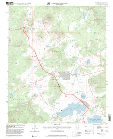 GREENS PEAK, AZ 7.5' 1997 [Map] United States Geological Survey - Wide World Maps & MORE!