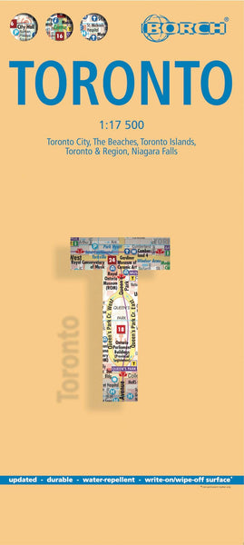 Laminated Toronto Map by Borch (English Edition) [Map] Borch - Wide World Maps & MORE!