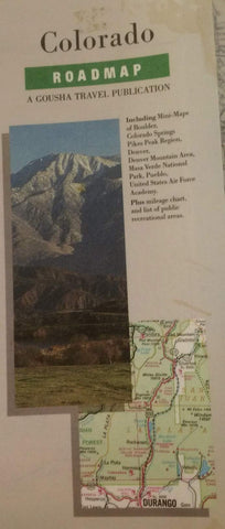 Colorado State Map (A Gousha travel publication) [Paperback] - Wide World Maps & MORE!