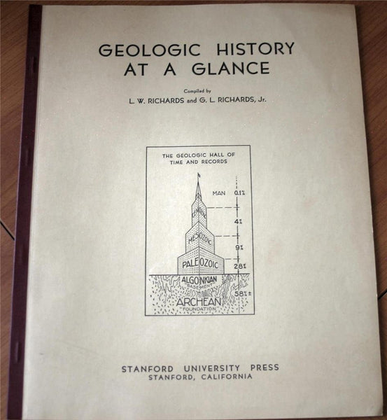 Geologic history at a glance, [Paperback] Richards, L.W. - Wide World Maps & MORE!