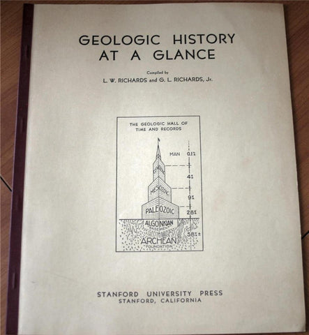 Geologic history at a glance, [Paperback] Richards, L.W. - Wide World Maps & MORE!