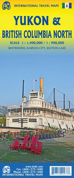 Yukon and Northern BC Travel Map 1:1m/1.4m - 2025 Ed ITMB Publishing Ltd - Wide World Maps & MORE!