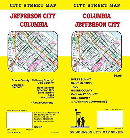 Columbia / Jefferson City, Missouri GM Johnson - Wide World Maps & MORE!