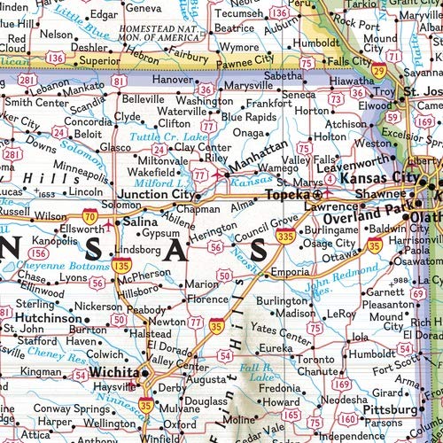 United States Classic Enlarged Wall Map - Dry Erase Laminated Reference Map (69.25 × 48 inches)