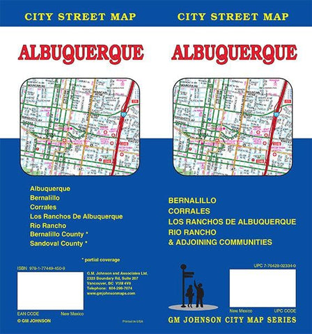 Albuquerque, New Mexico Street Map [Map] GM Johnson - Wide World Maps & MORE!