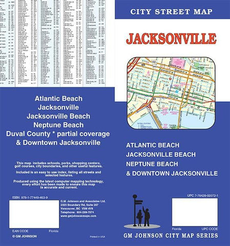 Jacksonville, Florida Street Map [Map] GM Johnson - Wide World Maps & MORE!