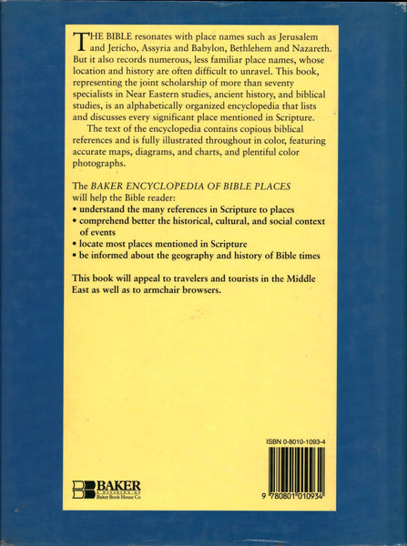 Baker Encyclopedia of Bible Places: Towns & Cities, Countries & States, Archaeology & Topography Bimson, John J.