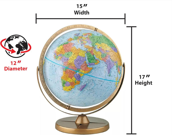 Pioneer 12" Diameter Globe