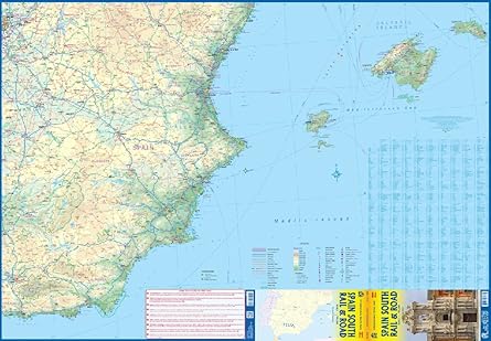 Spain South Rail & Road Map 1:700K [Map] ITMB Publishing LTD - Wide World Maps & MORE!