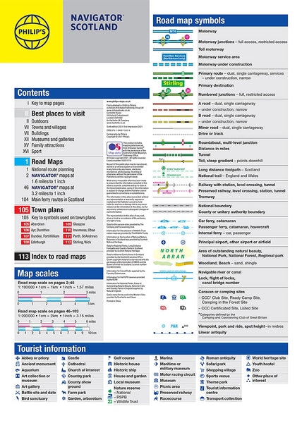 Philip's Navigator Scotland (Philip's Road Atlases) [Spiral-bound] Philip's Maps - Wide World Maps & MORE!