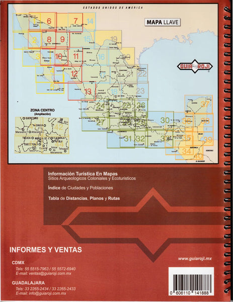 Por Las Carreteras de México - E.U.A. - Guatemala - Belice 2025 [Spiral-bound] Alfredo y Joaquin Palacios Roji Perezlete - Wide World Maps & MORE!